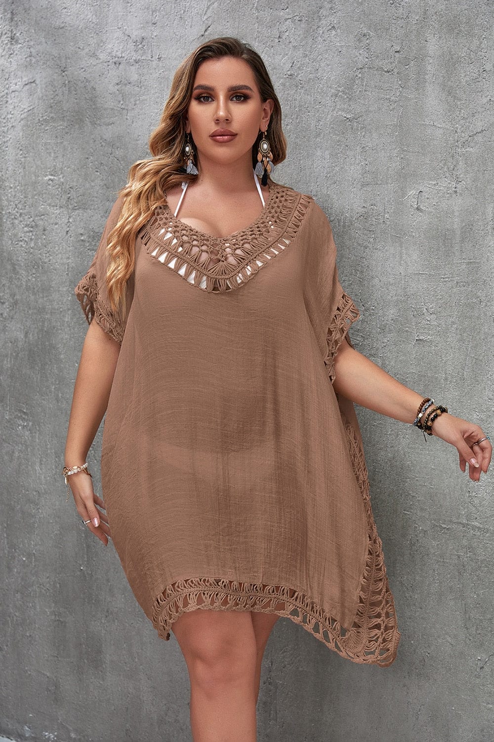 Suknia plażowa plus size